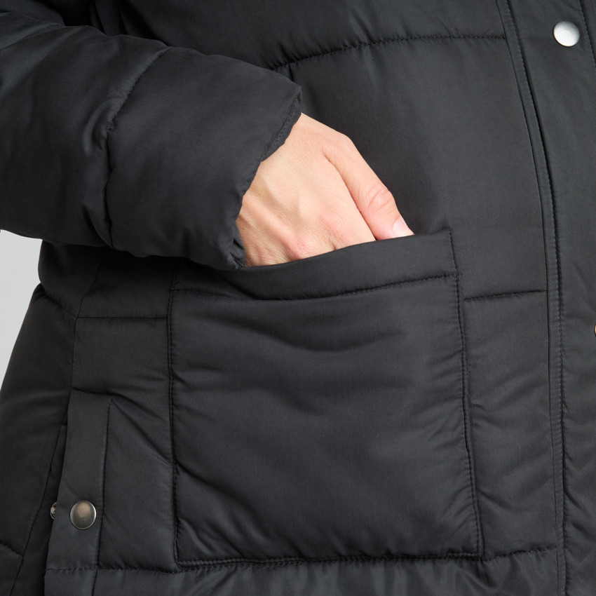 Anorak largo evolutivo acolchado para mujer 