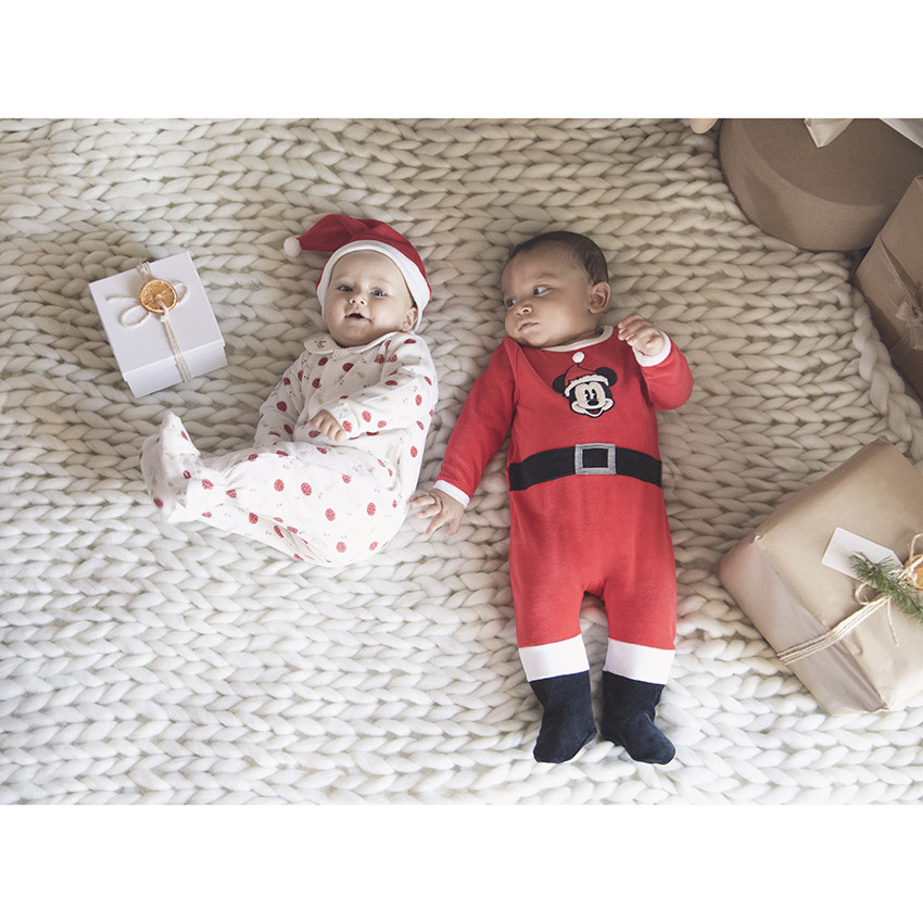 Pelele terciopleo motivo navideño 