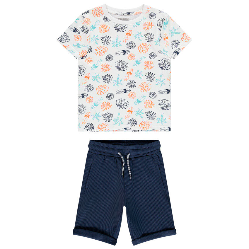Conjunto camiseta manga corta + bermudas 