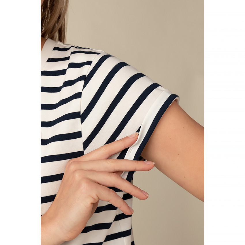 Camiseta de maternidad de manga corta para pijamas 