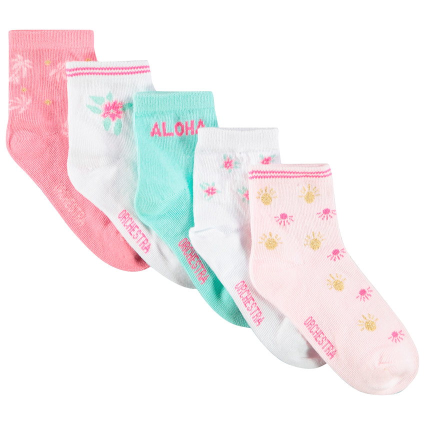 Pack 5 pares calcetines print flores  Additional Pack 5 pares calcetines print flores