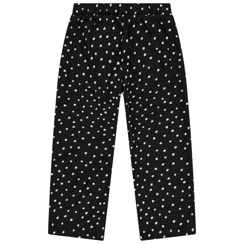 Pantalón estampado de lunares para niña 