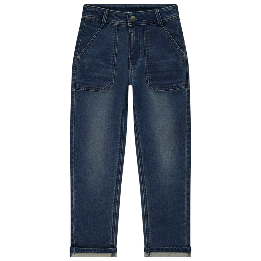 Pantalones vaqueros rectos efecto desgastado para niño 