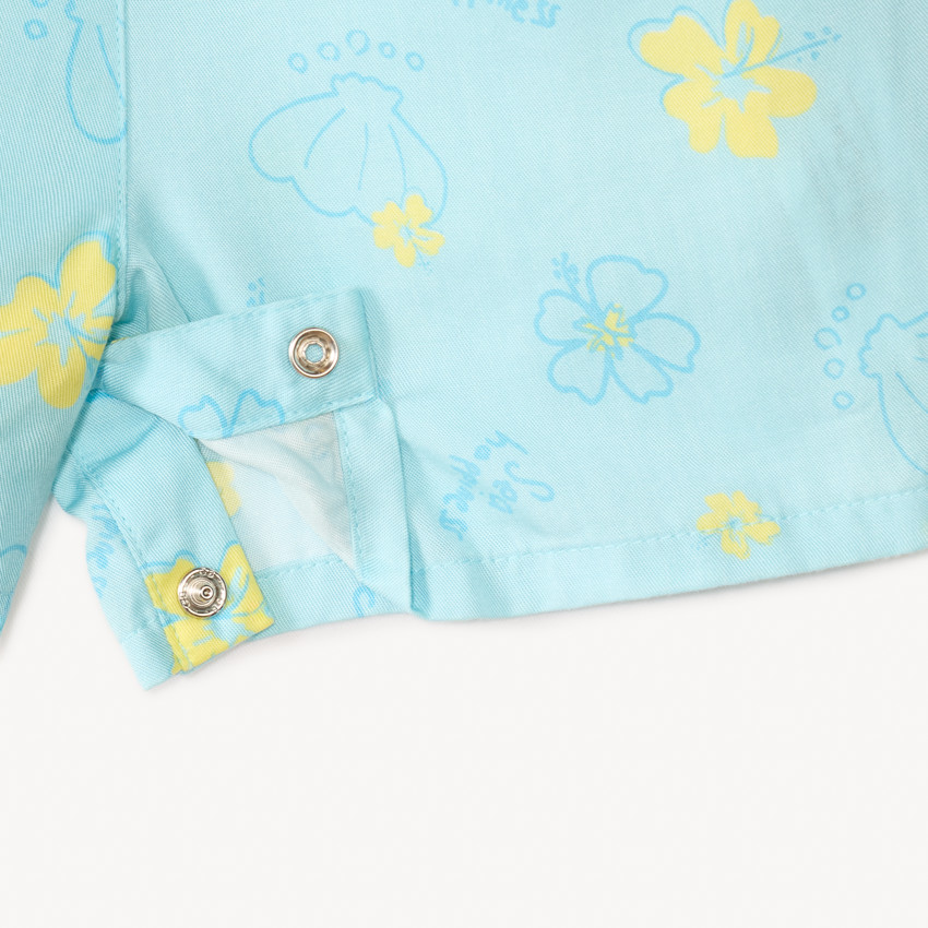 Mono corto con estampado floral para niña 