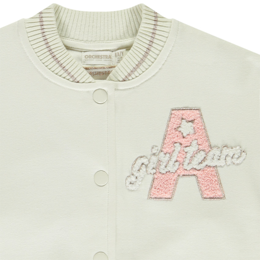 Chaqueta Teddy de felpa efecto colorblock niña 