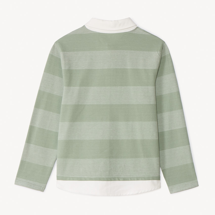 Polo de manga larga a rayas para niño 