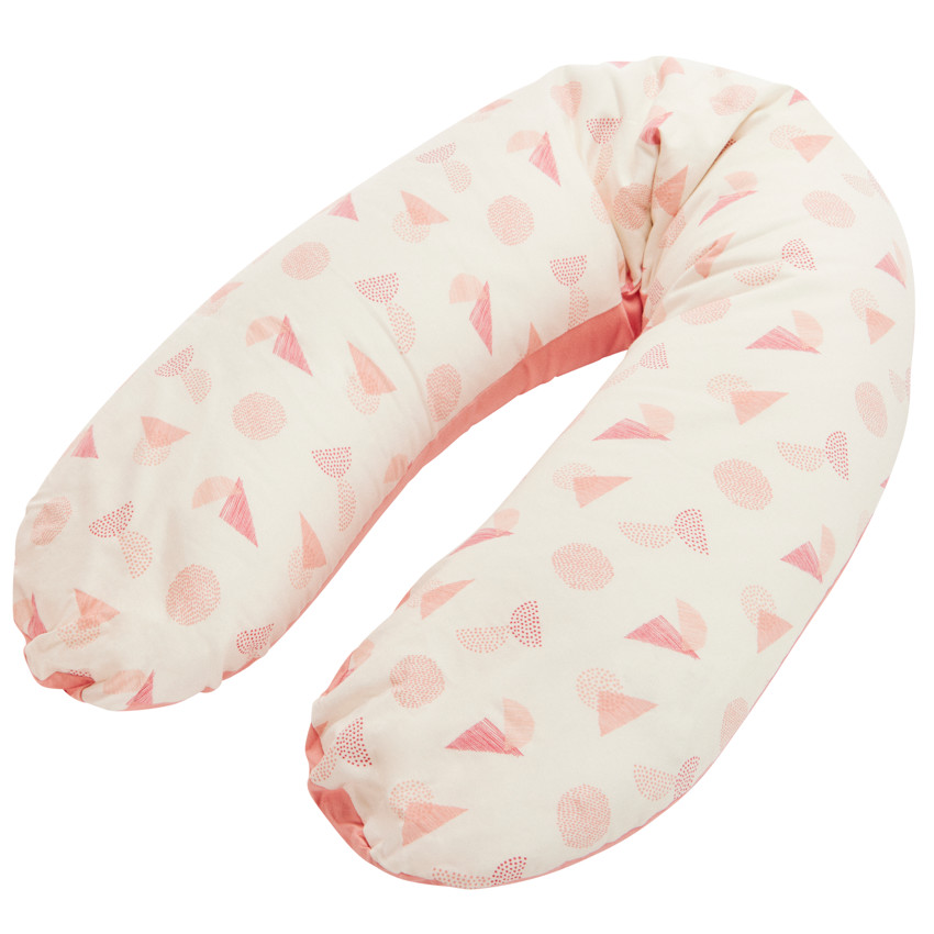 Cojín de lactancia Géometric con funda rosa 160 cm  Additional Cojín de lactancia Géometric con funda rosa 160 cm