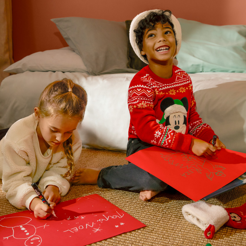 Suéter navideño de Mickey Disney de punto para bebé niño 