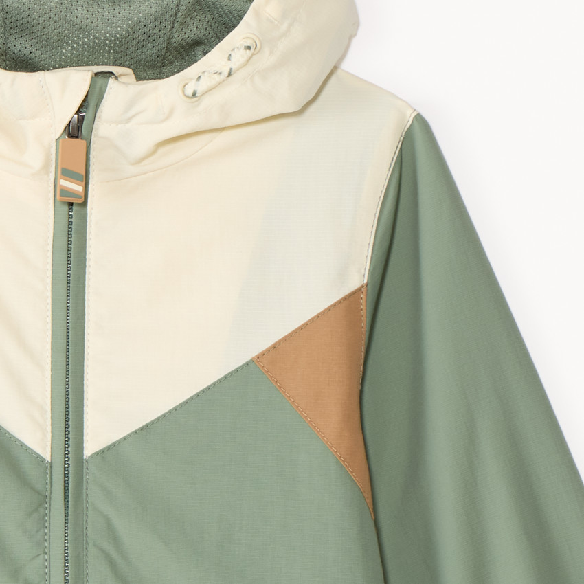Cortavientos con capucha impermeable de ripstop para bebé niño. 