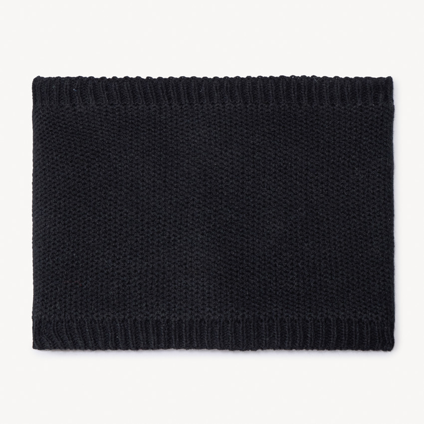 Snood de punto liso con forro de micropolar 