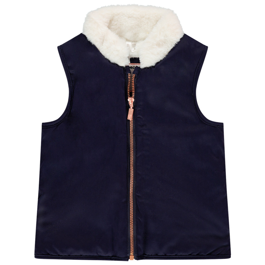 Parka 2 en 1 con forro sherpa en los bolsillos para bebé niña 