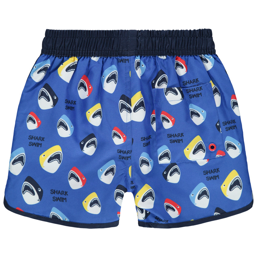 Short de baño estampado tiburones 