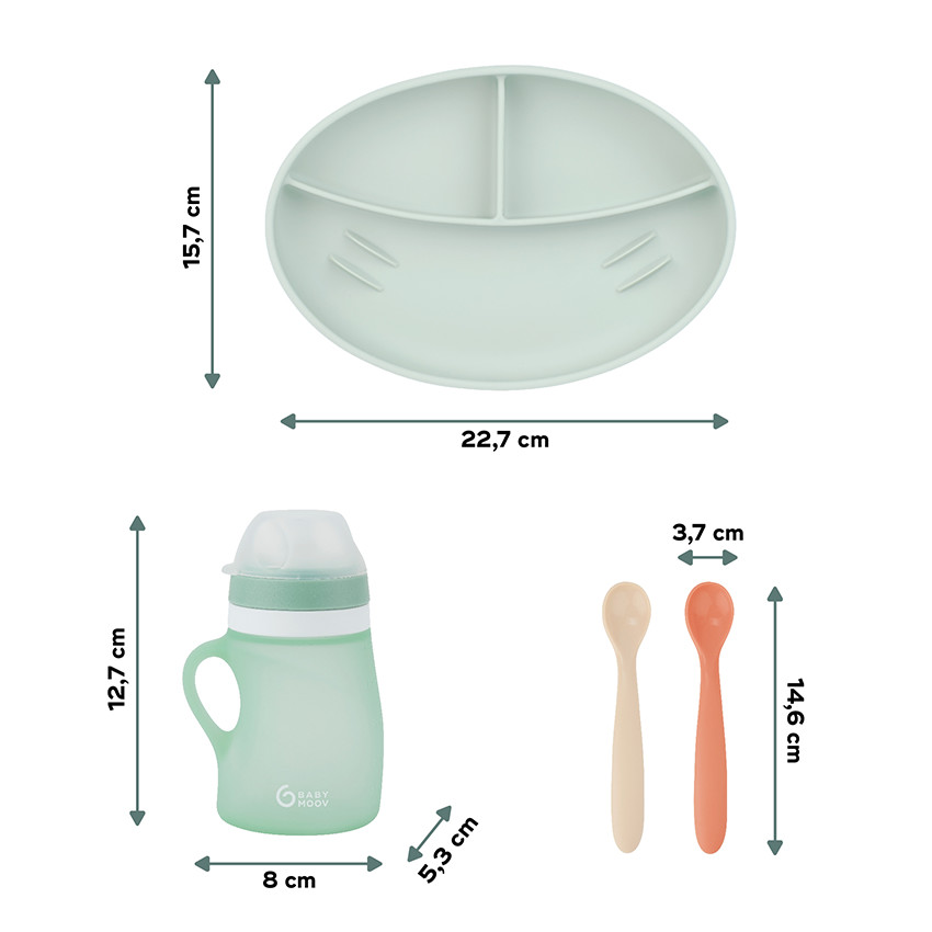 Set de comida de silicona GROW Set de comida de silicona GROW