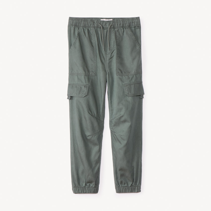 Pantalón jogger de sarga lisa para niño 
