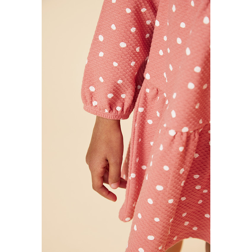 Vestido felpa manga larga 