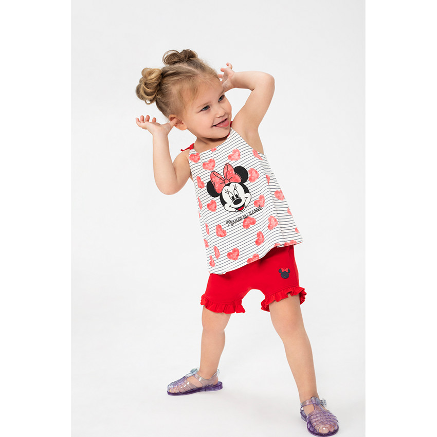 Conjunto de camiseta ©Disney estampado Minnie y pantalón corto con lazo  Additional Conjunto de camiseta ©Disney estampado Minnie y pantalón corto con lazo