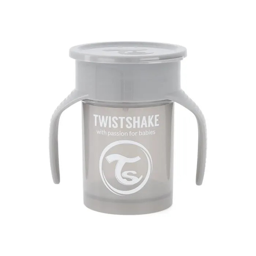 Taza 360° 230 ml 6 meses+ gris pastel 