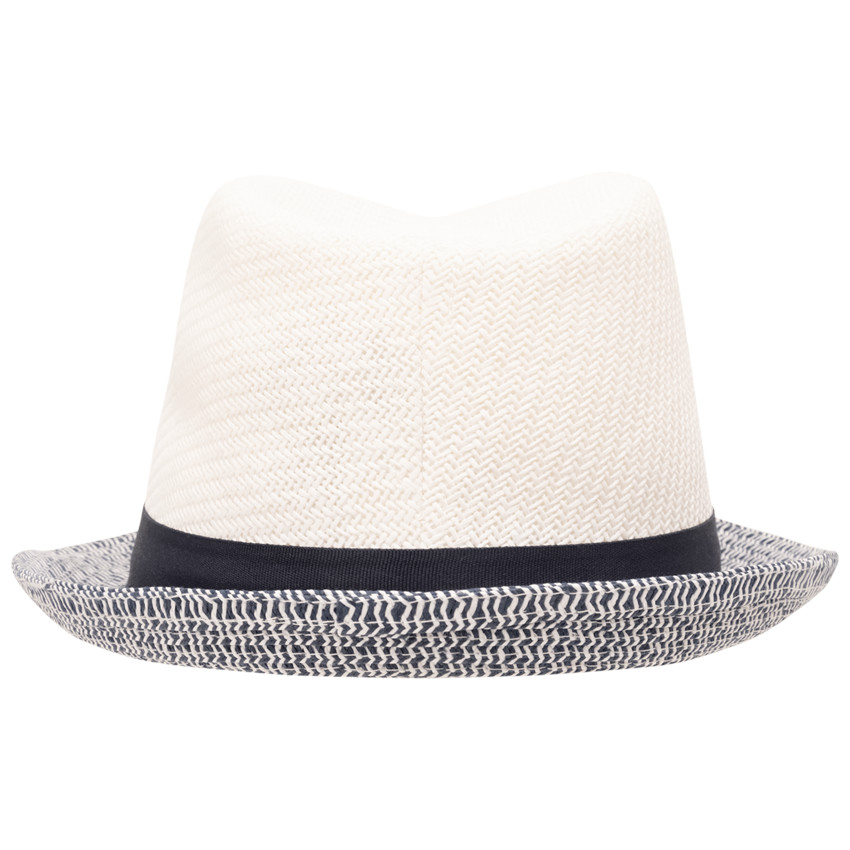Borsalino trenzado en paja bicolor con cinta para niño  Additional Borsalino trenzado en paja bicolor con cinta para niño