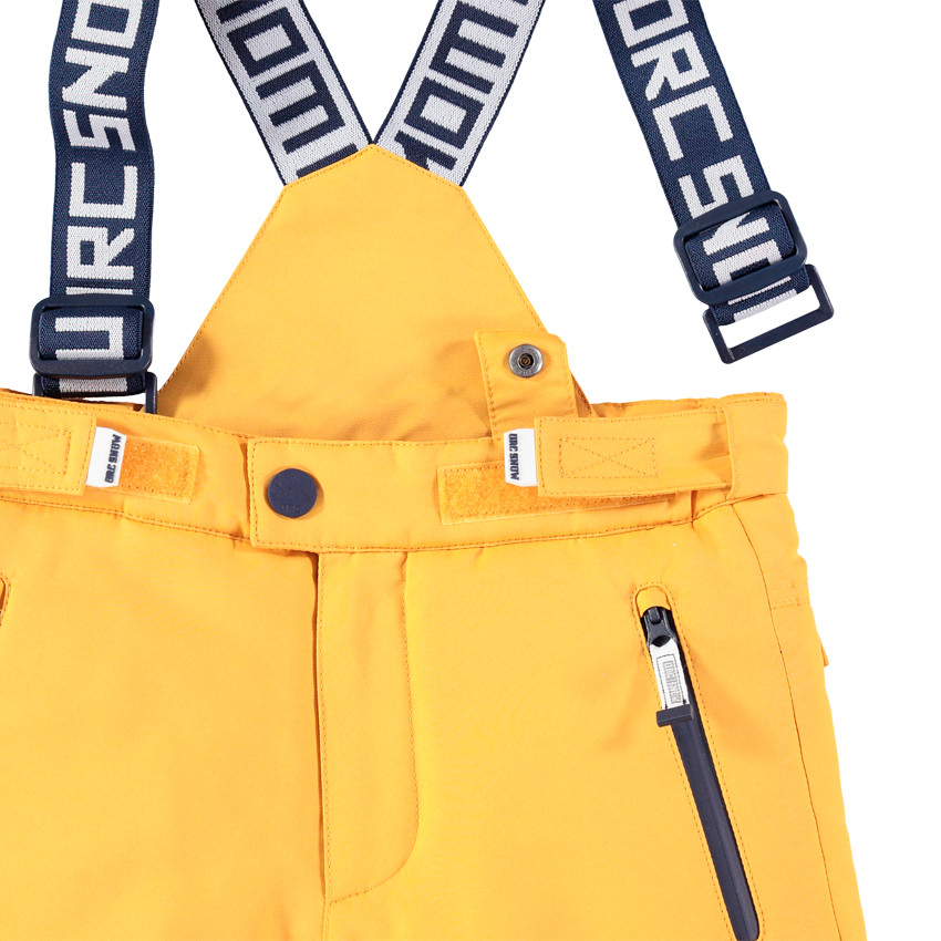 Pantalón de esquñi bicolor impermeable con tirantes ajustables y desmontables 