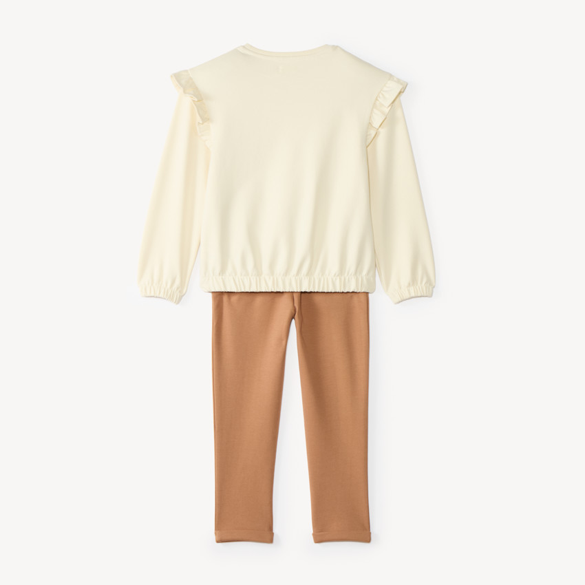 Conjunto de deporte para niña con lentejuelas y brillos 