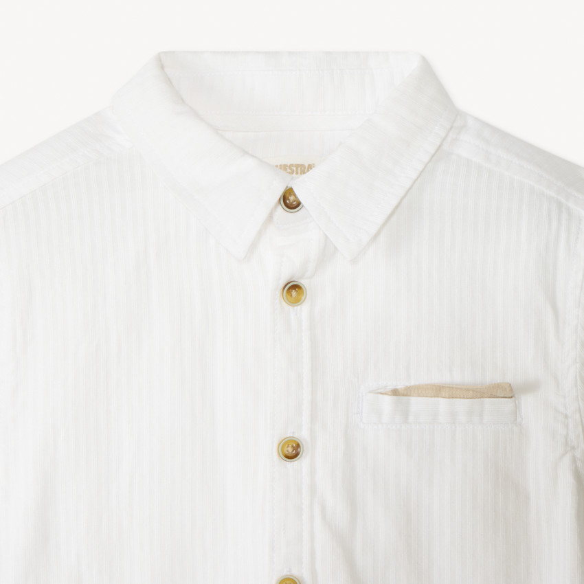 Camisa de manga corta + pajarita para niño 