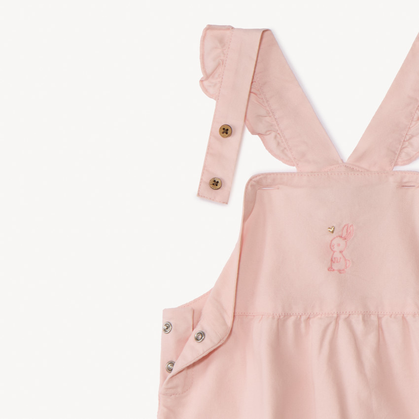 Conjunto de 2 piezas con pichi bordado para niña 