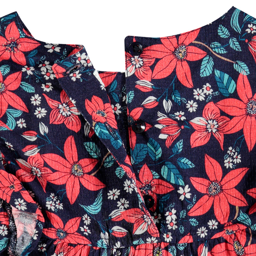 Blusa manga larga estampado flores all-over y volantes   Additional Blusa manga larga estampado flores all-over y volantes