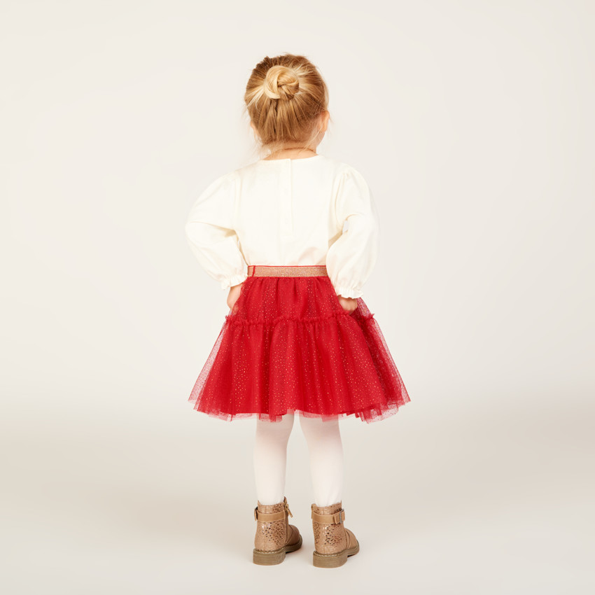 Camiseta de manga larga estampada para niña. 