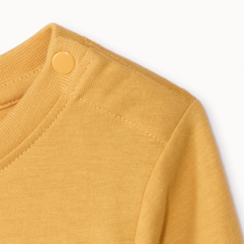 Camiseta de manga larga con estampado en relieve para bebé niño 