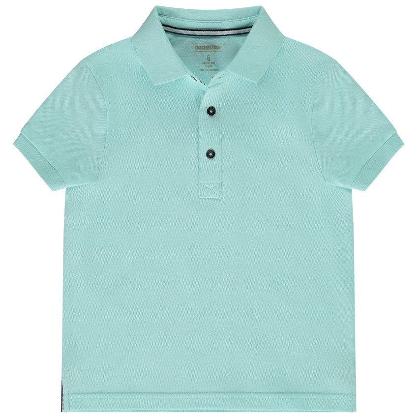 Polo liso de manga corta para niño 