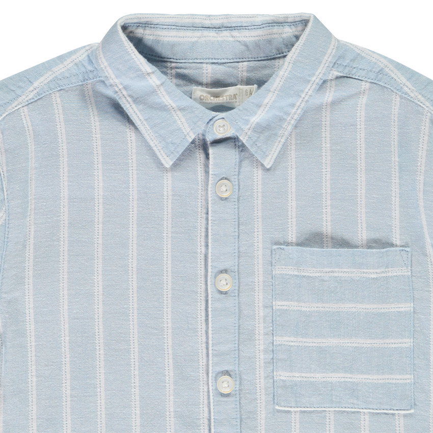 Camisa de manga corta a rayas para niño 