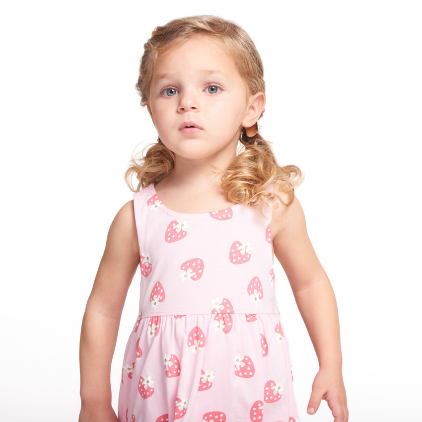 Vestido sin mangas con estampado fantasía para bebé niña 