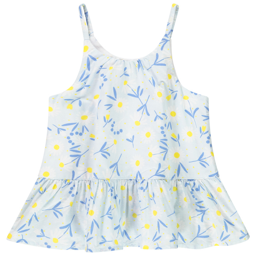 Túnica peplum de tirantes para niña  Additional Túnica peplum de tirantes para niña