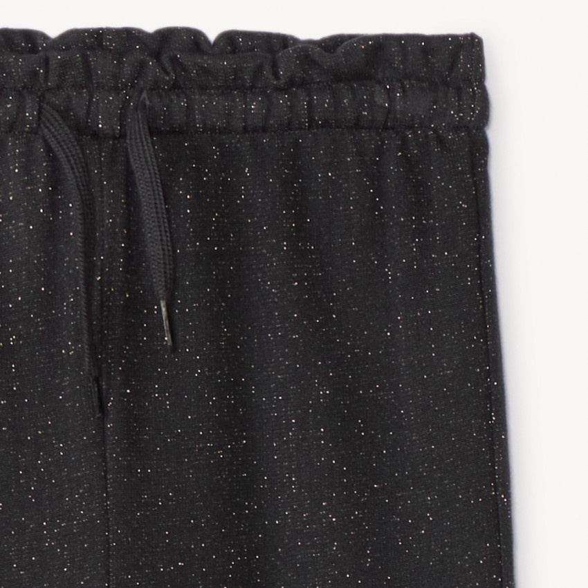 Pantalón de chándal recto de felpa brillante niña 
