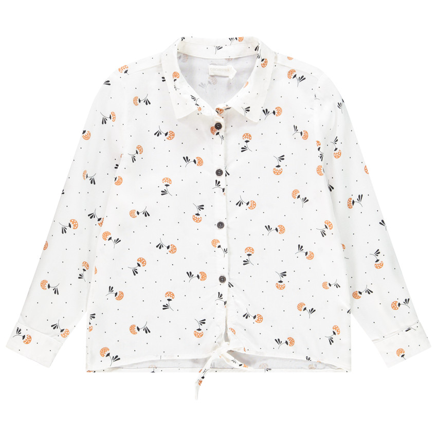 Chemise en lyocell à imprimé floral pour fille 