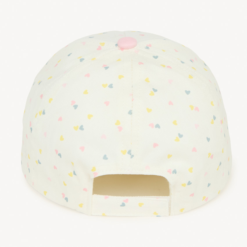 Gorra con parche de rizo para niña bebé 