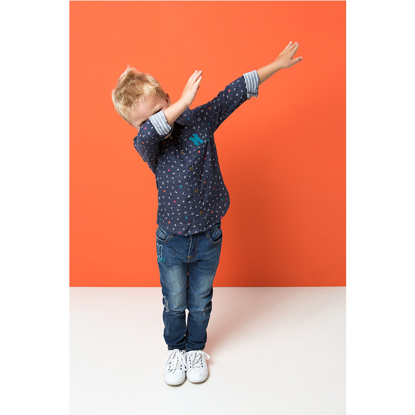 Camisa de manga larga con estampado all-over de Disney Mickey 