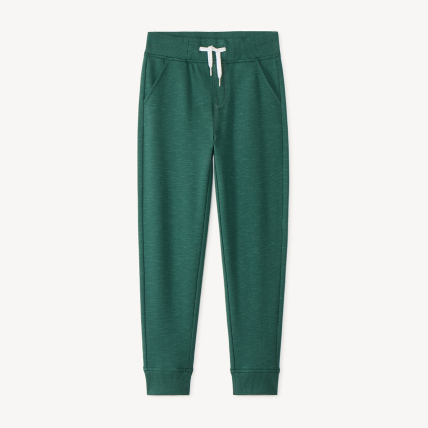 Pantalón de chándal liso de felpa niño 
