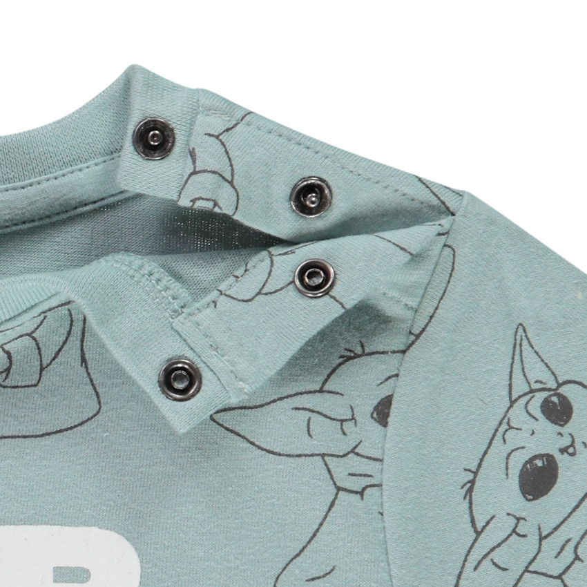 Camiseta manga larga estampado Grogu Star Wars para bebé niño 