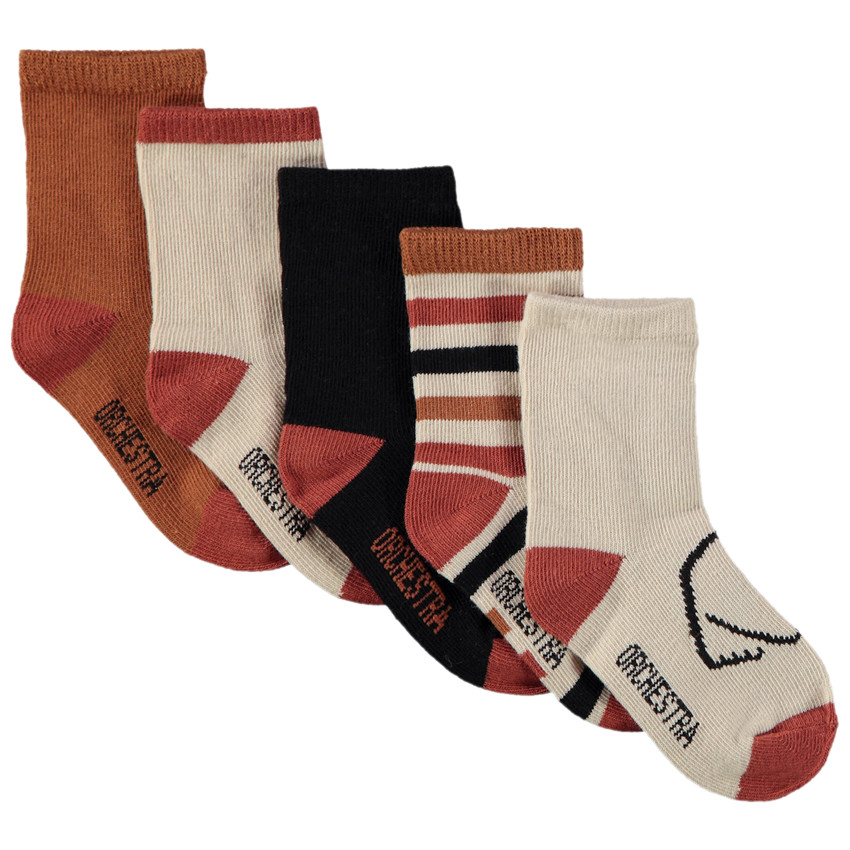Pack de 5 pares de calcetines motivos forêt para niño  Additional Pack de 5 pares de calcetines motivos forêt para niño