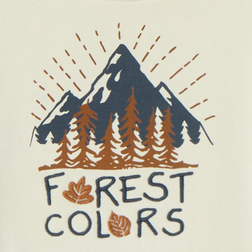 Conjunto de chándal de felpa con efecto color block para niño. 