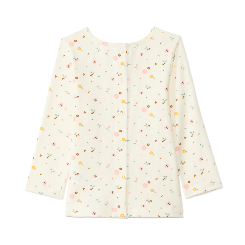 Ensemble 2 pièces avec salopette en velours pour bébé fille 