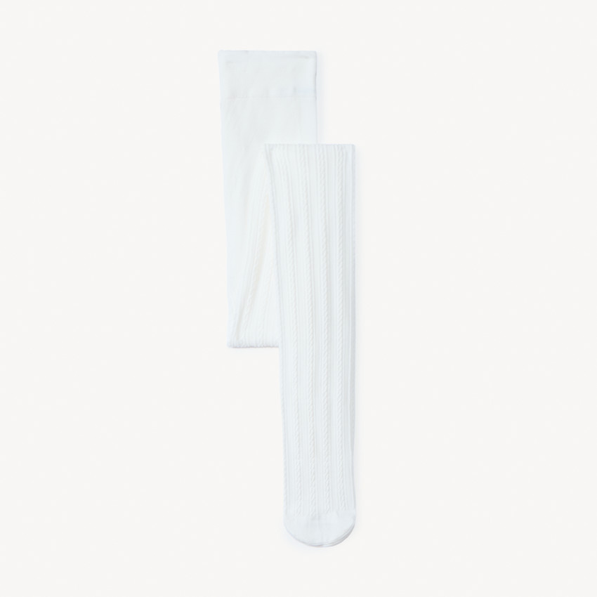 Leotardos gruesos trenzados para niña 