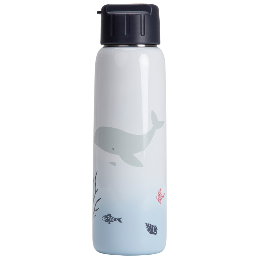 Botella de metal Pretty sea con pajita 380 ml 