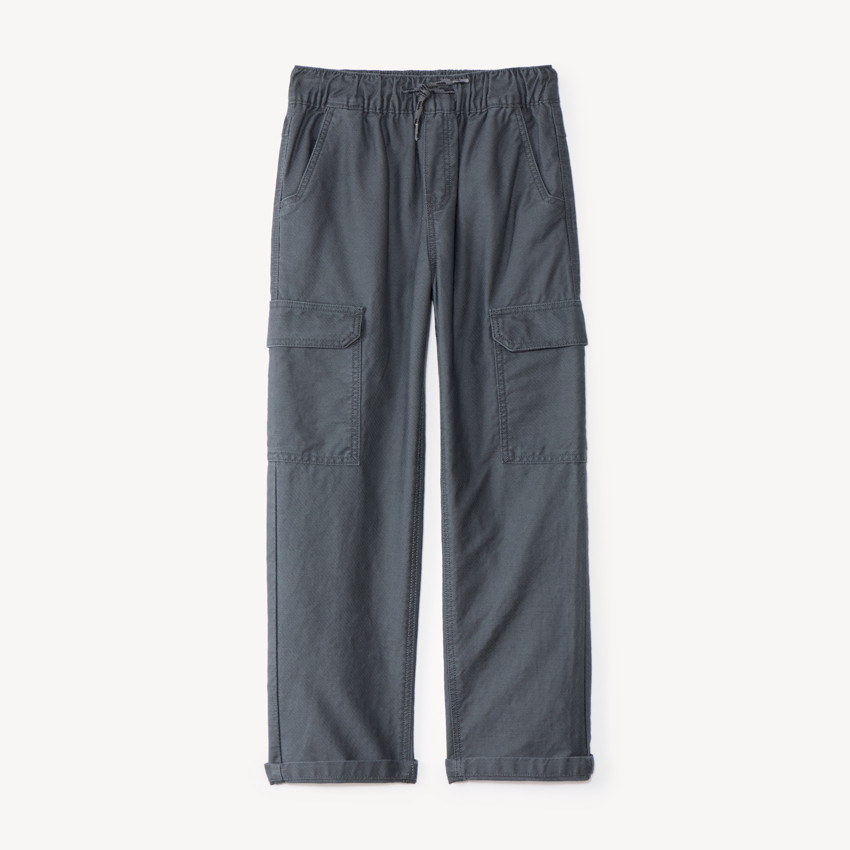Pantalón recto con bolsillos de cargo para niño 