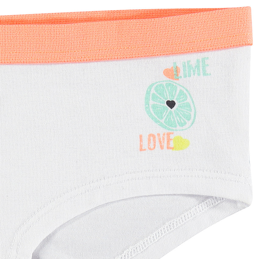 Lote de 3 shorties con estampado con estampado de fruta 