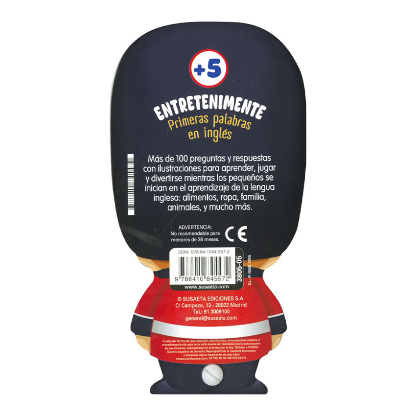 Libro Primeras palabras en inglés +4 años 