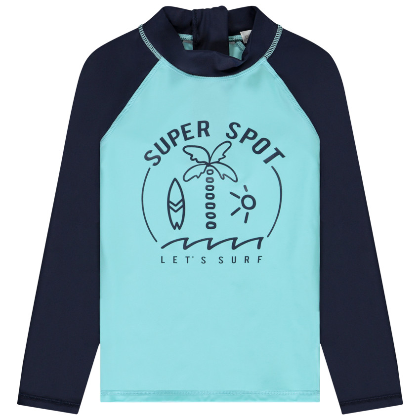 Camiseta de manga larga anti-UV SPF 50+ con estampado de surf para niño  Additional Camiseta de manga larga anti-UV SPF 50+ con estampado de surf para niño