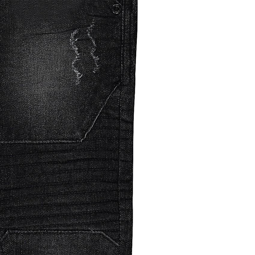 Vaqueros con efecto desgastado y arrugado con cortes   Additional Vaqueros con efecto desgastado y arrugado con cortes