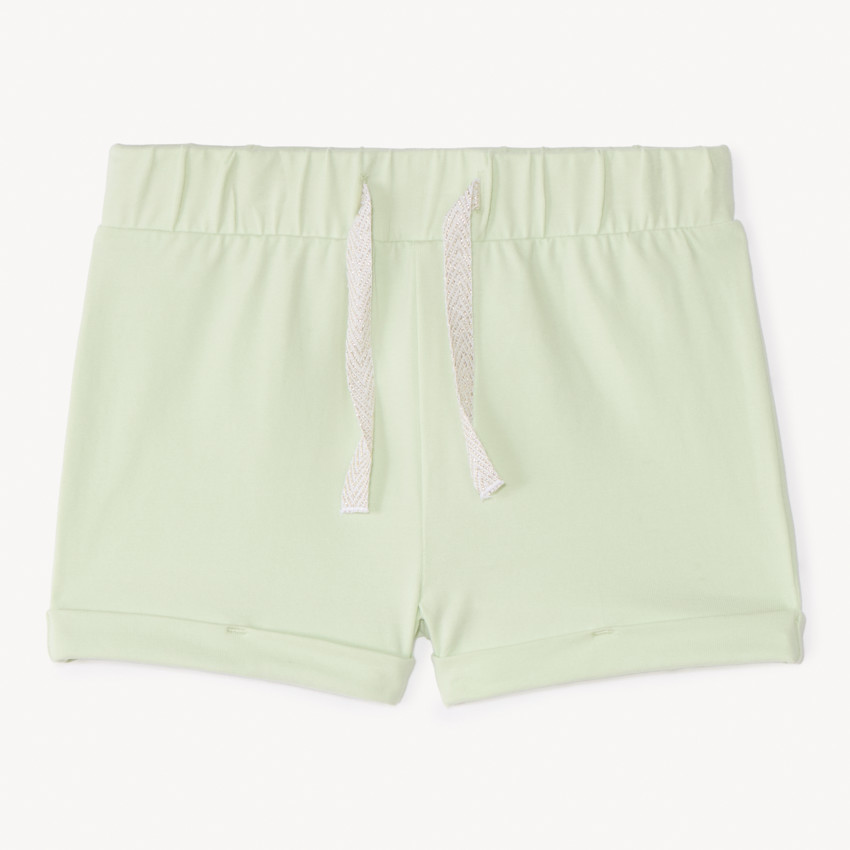 Short de jersey en couleur unie pour bébé fille 